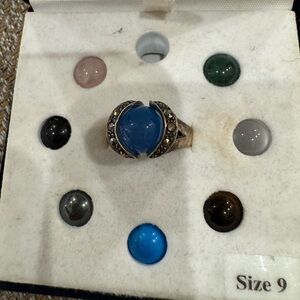 Legend beads sterling silver ring Interchangeable Stones